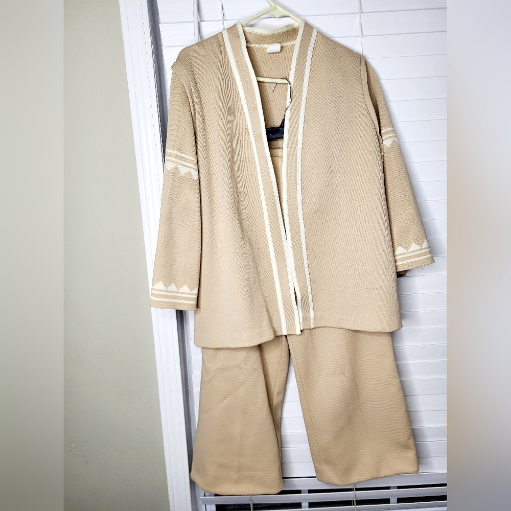 Vintage Womens 'Union Made' Polyester Lounge Wear Modern Sz L